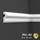 Молдинг Праймдекор на стену дюропласт белый 2000x41x16 мм MU40 5 шт