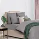 Простыня Sleep ix Сакаи 220x240 см серая, перкаль, без резинки