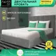 Кровать Doss-mebel 180x200 см велюр цвет серый