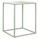 Журнальный столик квадратный Bergenson Bjorn Mayen 45x45x55 см белый/зеленый