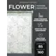 Рулонная штора Lm decor Флауэр 45-02 бело-серая 85x160 4502085