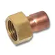 Переход с накидной гайкой Sanha 3/4"x18 мм ВР-ВП медь