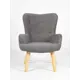 Кресло Комфорт-7 71x90x75 см велюр цвет серый