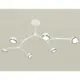 Люстра на штанге светодиодная Ambrella light Xb9055151 12 м² нейтральный белый свет цвет белый