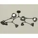Люстра на штанге светодиодная Ambrella light Xb9060100 16 м² нейтральный белый свет цвет черный