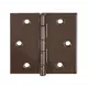 Петля прямая Vormann 60x60x1.4 мм оцинкованная цвет коричневый латунный штифт 2 шт.