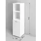 Шкаф для ванной Regent Style Соната 1корз2н напольный 30x115см цвет белый
