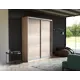 Шкаф-купе МК Е1 45EED_140_SHS Экспресс 140x220x45 см ЛДСП 2 двери 7 полок цвет ясень шимо светлый