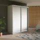 Шкаф-купе Мебельная компания Е1 Экспресс 220x140x60 см ЛДСП цвет белый 1EED_140_B