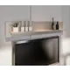 Настенная полка Столплит 150x21 см ЛДСП цвет кашемир серый/фон фрапучино