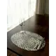 Салфетка под столовые приборы DeНастия E000596 33x44 см ПВХ цвет белый/черный