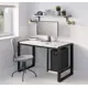 Компьютерный стол Weldwood Milano п 122x75x64 см металл цвет белый глянец