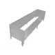 Грядка оцинкованная Upforming 200x50x55 см 7035 серый светлый