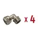 Угол комбинированный 90° Aqualink 1/2"x16 мм НР латунь k18768