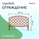 Заборчик декоративный Greengo Romanika 35x220 см 5 секций пластик терракотовый