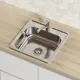Мойка для кухни врезная Iddis STR48P0i77S 48.5x48.5 см глубина чаши 18 см нержавеющая сталь цвет сталь