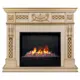 Каминокомплект Realflame Corsica Lux 25.5 WT с очагом Cassette 630 750Вт дуб белый с золотой патиной