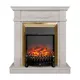 Каминокомплект Realflame Adelaida STD/EUG WT с очагом Fobos Lux BL 750Вт белый камень