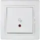 Выключатель кнопочный встраиваемый Aling-conel Prestige 610I.00 2 клавиши с подсветкой цвет белый