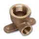 Водорозетка настенная с двумя точками Sanha 3/4"x18 мм бронза