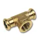 Пресс-фитинг Sanha 1/2"x28x28 мм ВР-ВПР-ВПР бронза