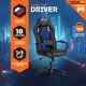 Офисное кресло Tetchair Driver (22) экокожа цвет черный/синий