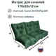Матрас для садовых качелей Everena Outdoor swing tafting oxford green 170x55 см зеленый