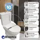 Унитаз-компакт Bloomix DB1851W/PP Washdow горизонтальный выпуск двойной слив