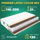 Матрас Sleeptek Premier LatexCocos Mix 110x200x21 см независимый пружинный блок, 1.5-спальный