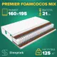 Матрас Sleeptek Premier FoamCocos Mix 160x195x21 см независимый пружинный блок, 2-спальный