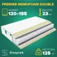 Матрас Sleeptek Premier MemoFoam Double 120x195x23 см независимый пружинный блок, 1.5-спальный