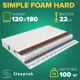 Матрас Sleeptek Simple Foam Hard 120x190x22 см независимый пружинный блок, 1.5-спальный