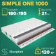 Матрас Sleeptek Simple One 1000 180x195x21 см независимый пружинный блок, 2-спальный
