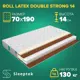 Матрас Sleeptek Roll Latex DoubleStrong 14 70x190x14 см беспружинный, 1-спальный