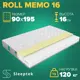 Матрас Sleeptek Roll Memo 16 90x195x16 см беспружинный, 1-спальный