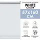 Рулонная штора блэкаут Эскар 57x160 см цвет белый