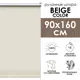 Рулонная штора Эскар 90x160 см цвет светло-бежевый