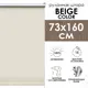 Рулонная штора Эскар 73x160 см цвет светло-бежевый