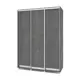 Шкаф-купе МФ Модерн Роланд 220x160x45 см 7 полок ЛДСП цвет камень темный
