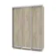 Шкаф-купе МФ Модерн Роланд 220x160x45 см 7 полок ЛДСП цвет серый дуб
