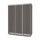 Шкаф-купе МФ Модерн Роланд 220x170x45 см 7 полок ЛДСП цвет анкор темный