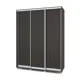 Шкаф-купе МФ Модерн Роланд 220x170x45 см 7 полок ЛДСП цвет венге
