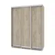 Шкаф-купе МФ Модерн Роланд 220x170x45 см 7 полок ЛДСП цвет серый дуб