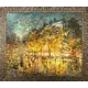 Репродукция картины К.Коровина «Париж ночью» 40x34см