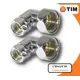 Соединение для полотенцесушителя Tim угловое 1"ВРх3/4"ВР хром 2 шт
