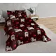 Комплект постельного белья Home mercury Мопсы 31988 семейный перкаль коричневый