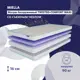 Матрас Miella Twisted Comfort Maxi 90x190 см, полутораспальный, латексный