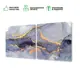 Картина без рамки Синий мрамор 70x140 см