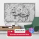 Фотообои флизелиновые Первое ателье 200x130 см Розы из гипса pw97367-2