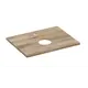 Столешница в ванную Cersanit Wood 64187 58.5x44.5 см керамогранит цвет орех